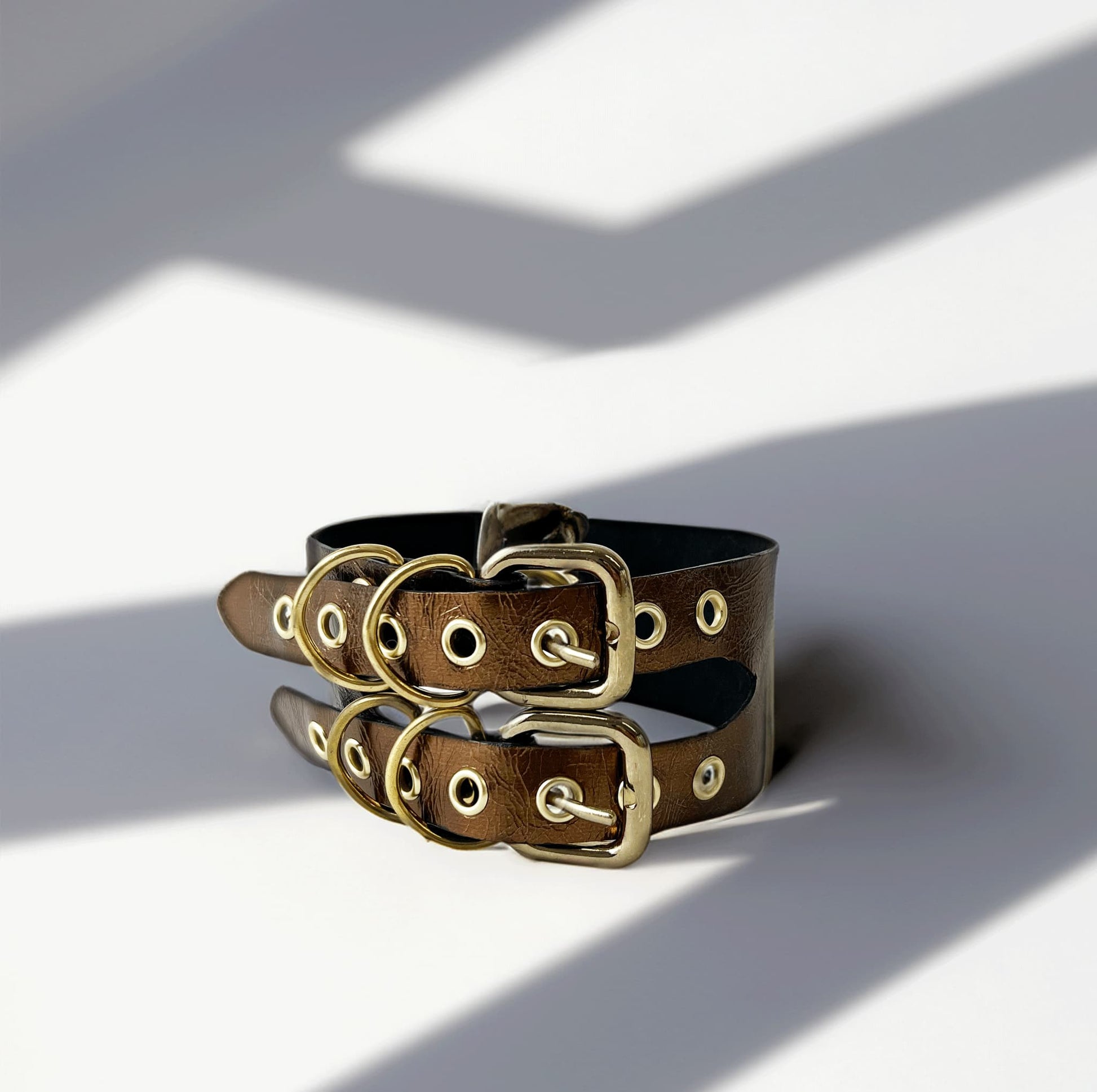 Leather Choker "O Ring" sample sale - The Loussine