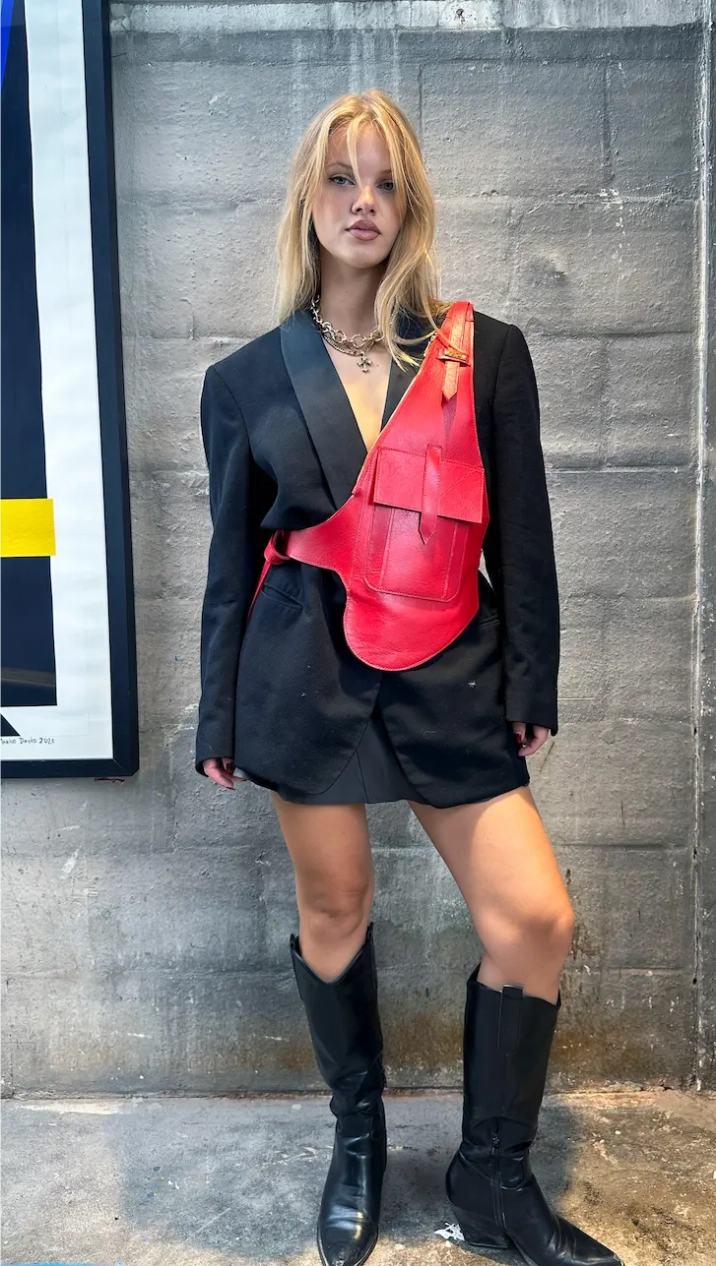 Leather Bag "IBI" - The Loussine