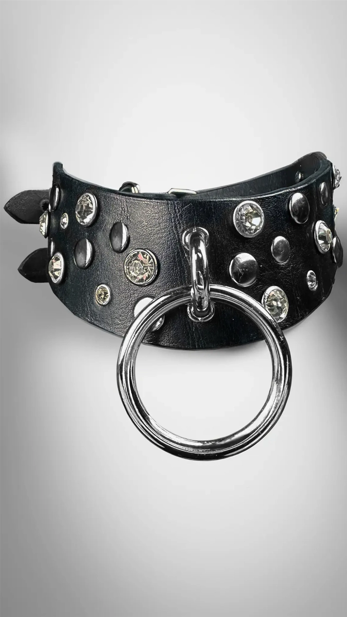 Leather Choker "Asti" - The Loussine