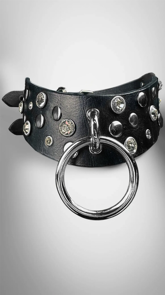 Leather Choker "Asti" - The Loussine