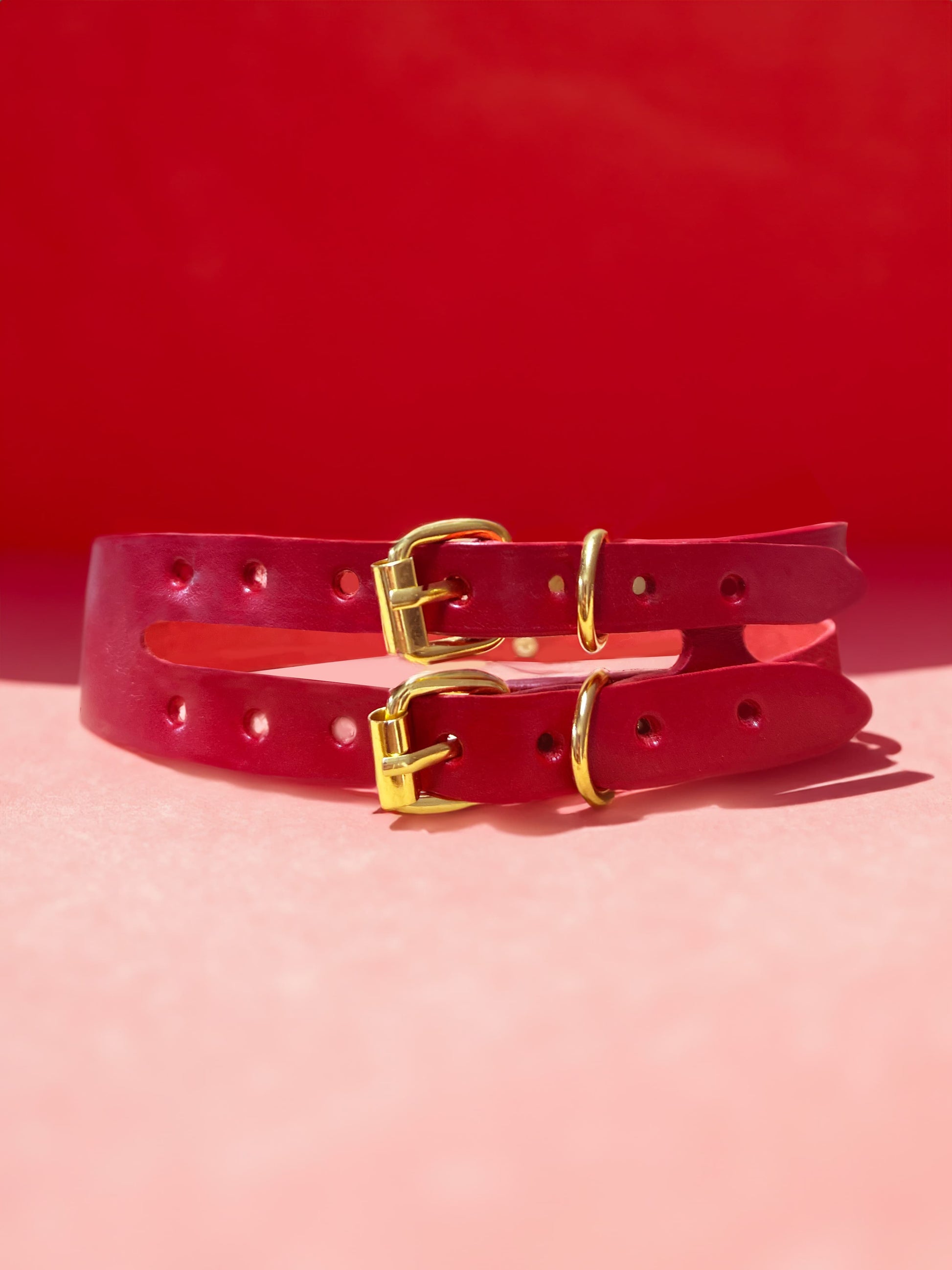 Leather Choker "Ana" - The Loussine