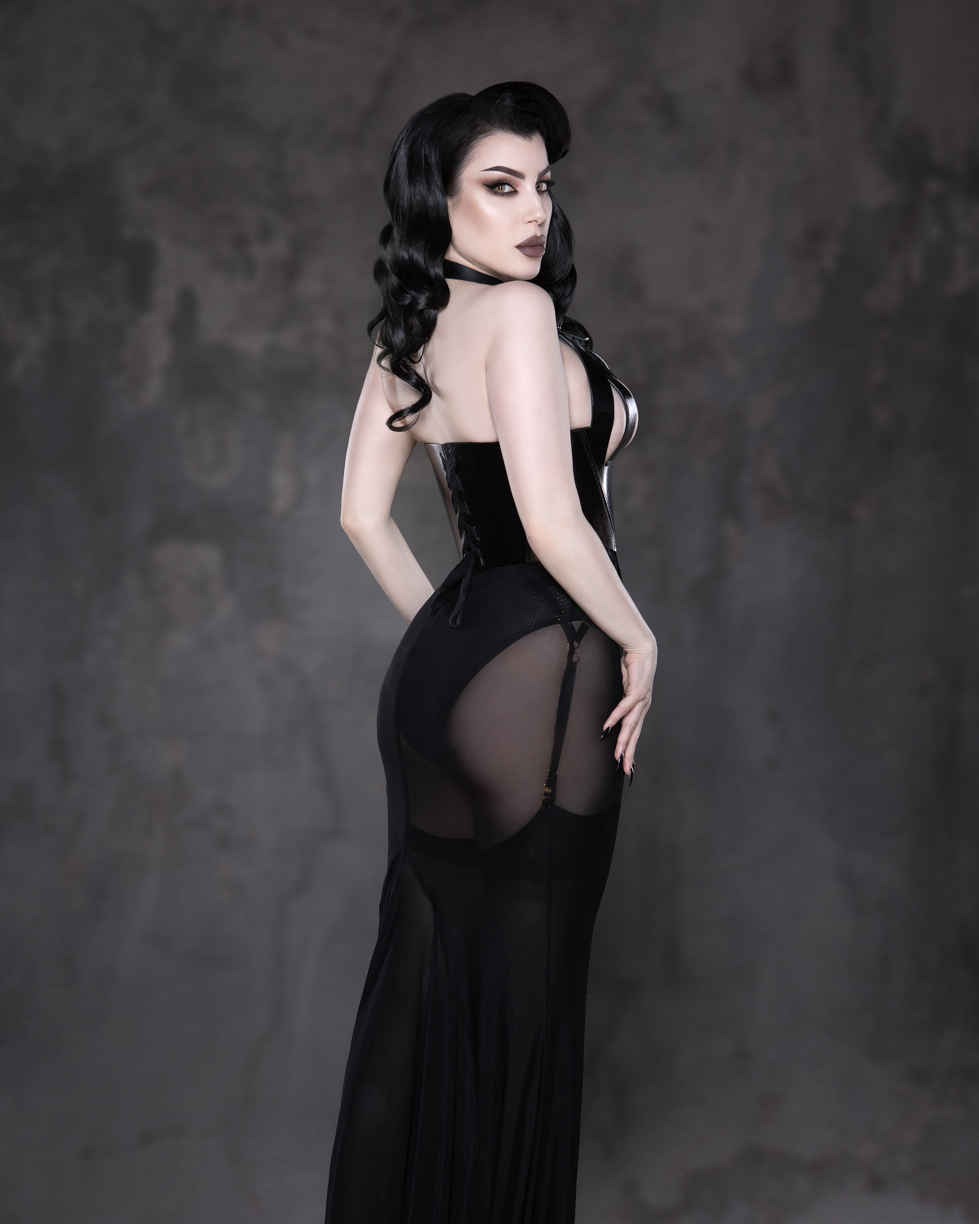 Leather Corset Threnody - The Loussine