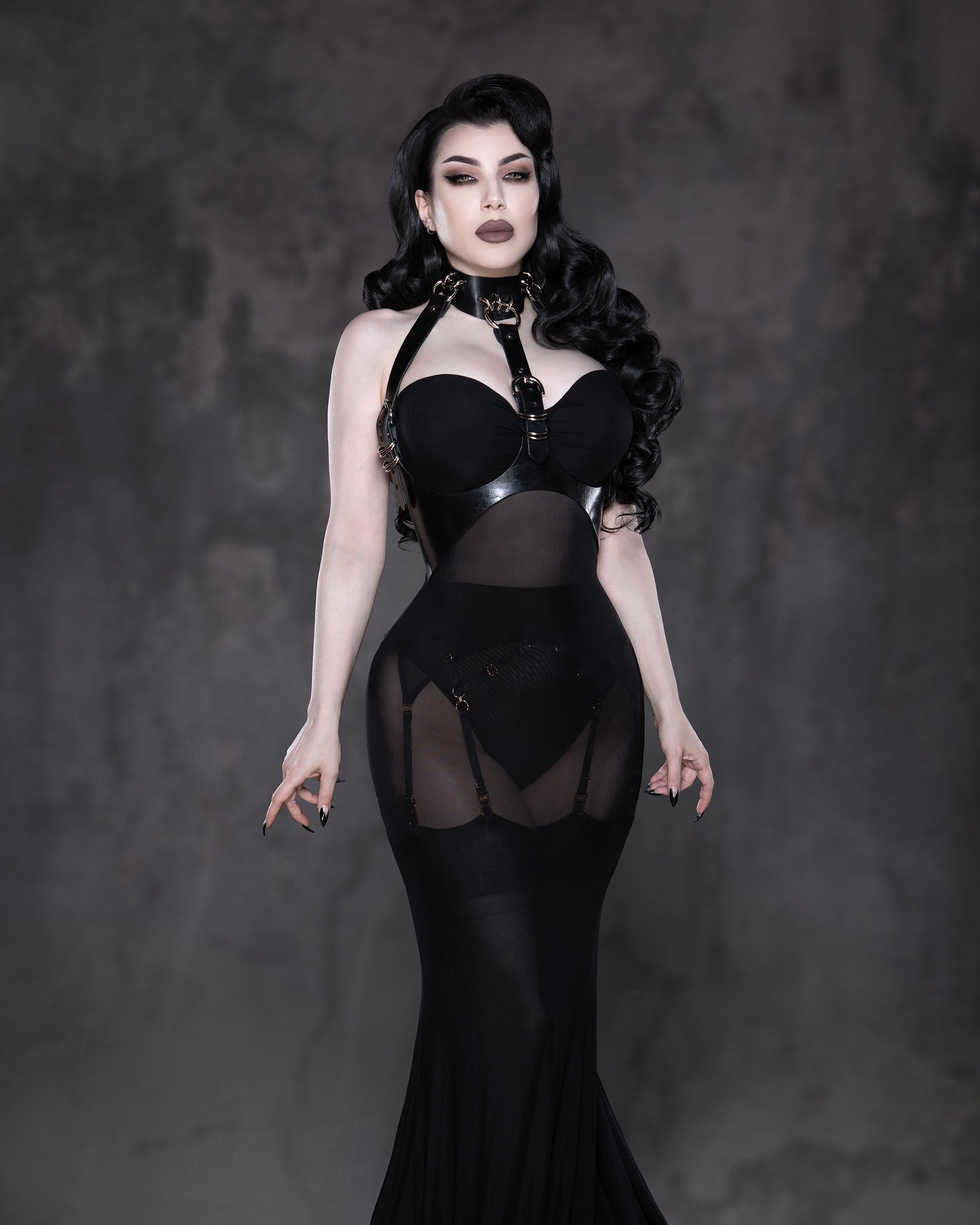 Leather Harness "Threnody" - The Loussine