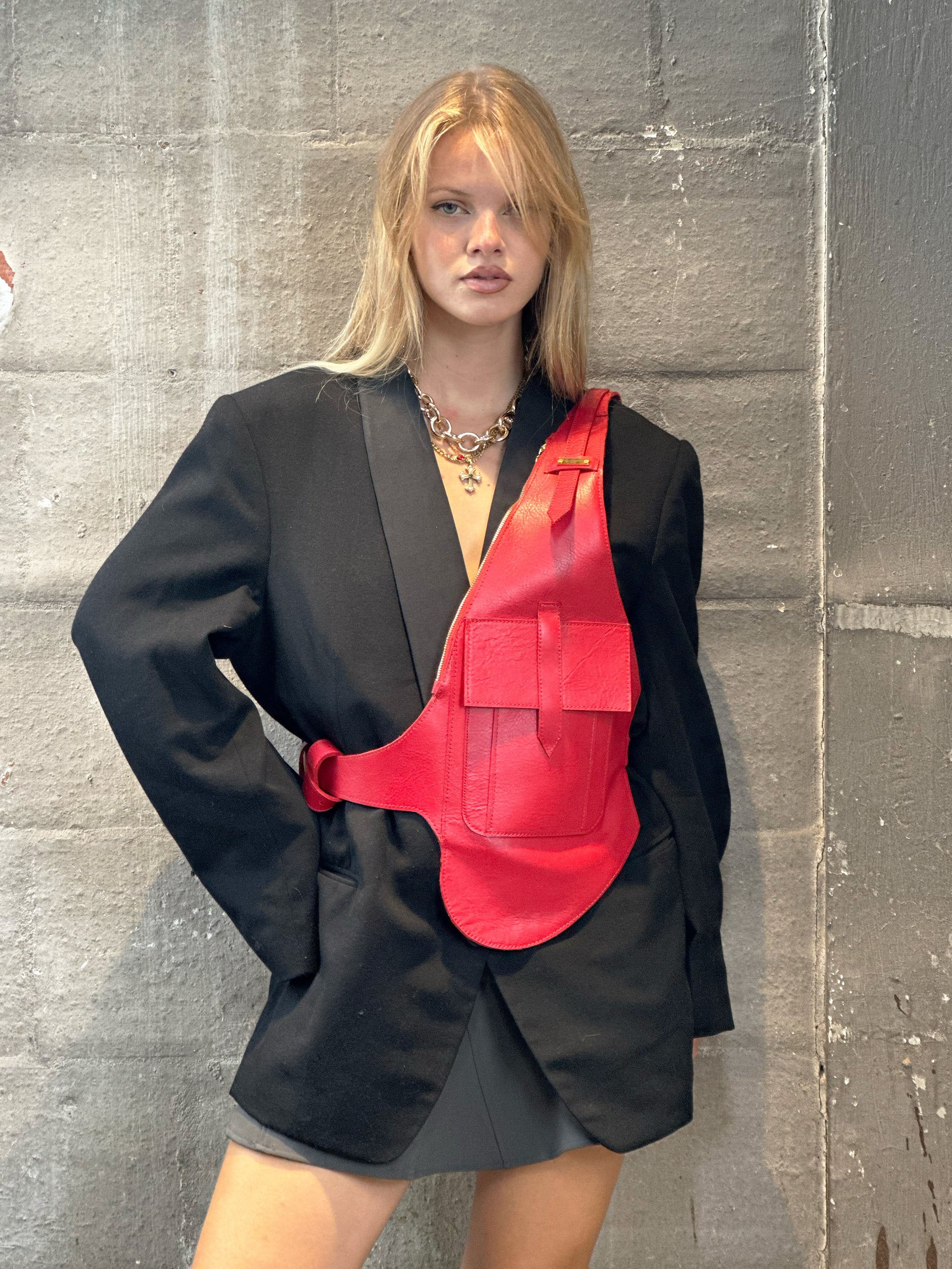 Leather Bag "IBI" - The Loussine