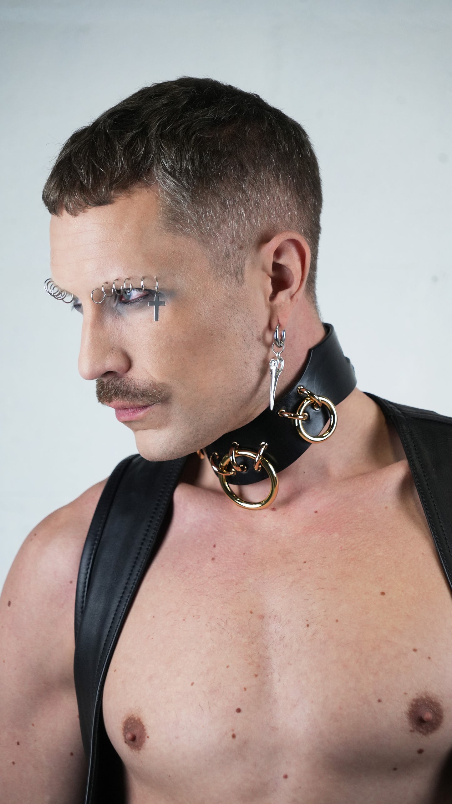 Leather Choker Threnody - The Loussine