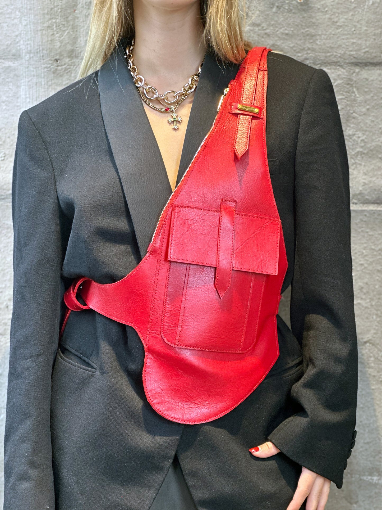 Leather Bag "IBI" - The Loussine