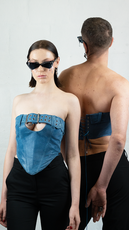 Leather Corset "Salacia" Sample sale - The Loussine