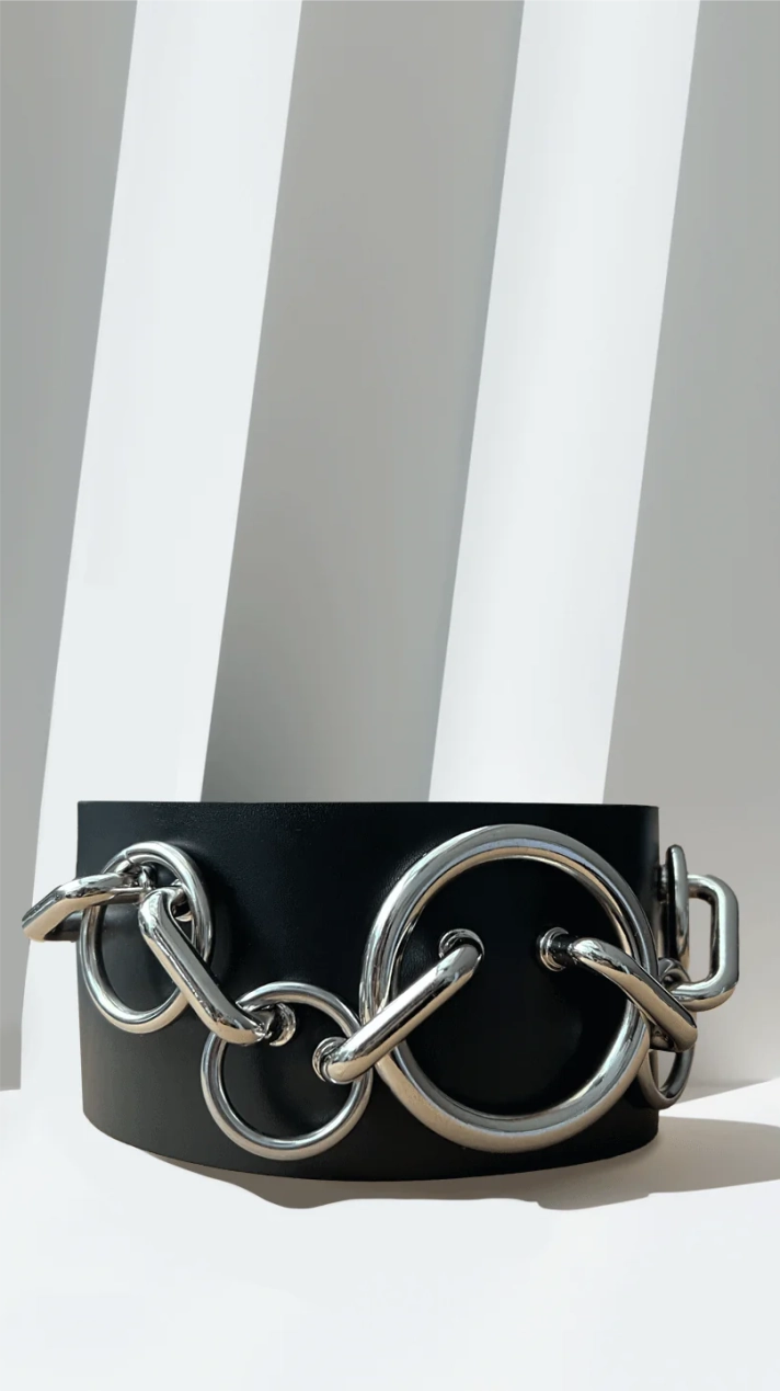 Leather Choker "Arras" - The Loussine