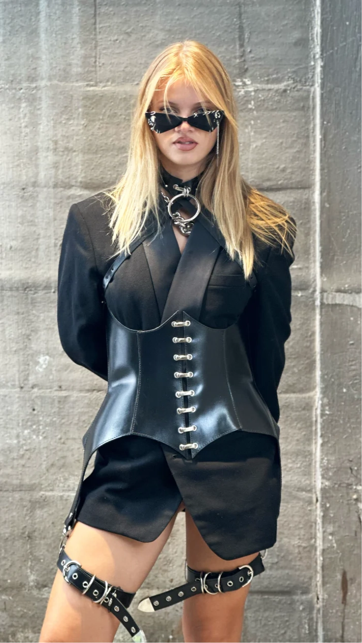 Leather Corset Pam - The Loussine