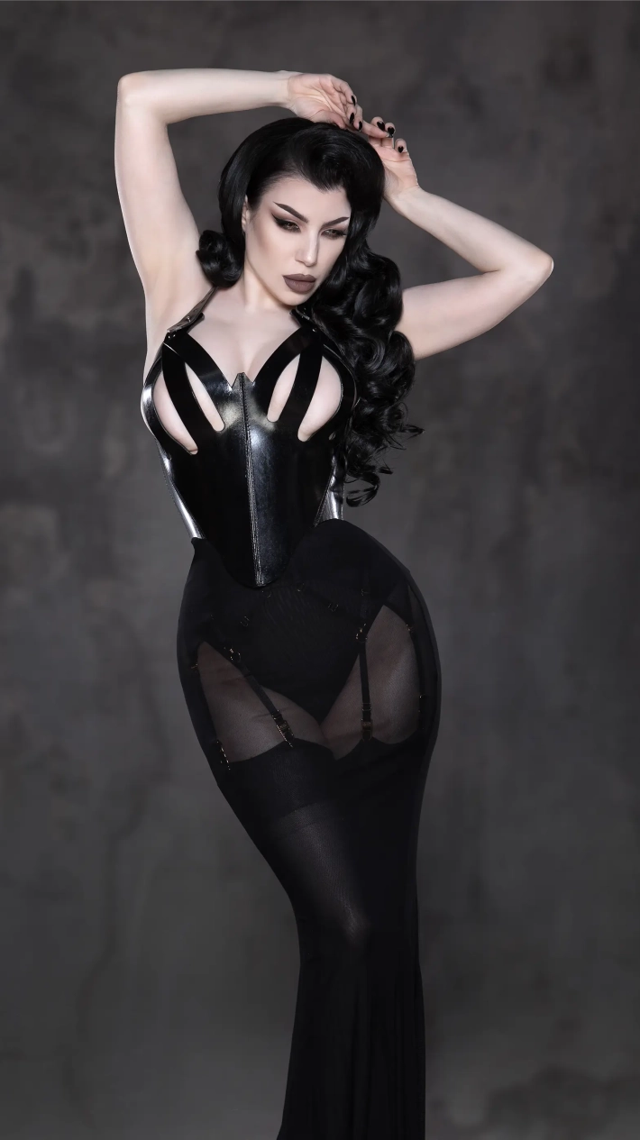 Leather Corset Threnody - The Loussine