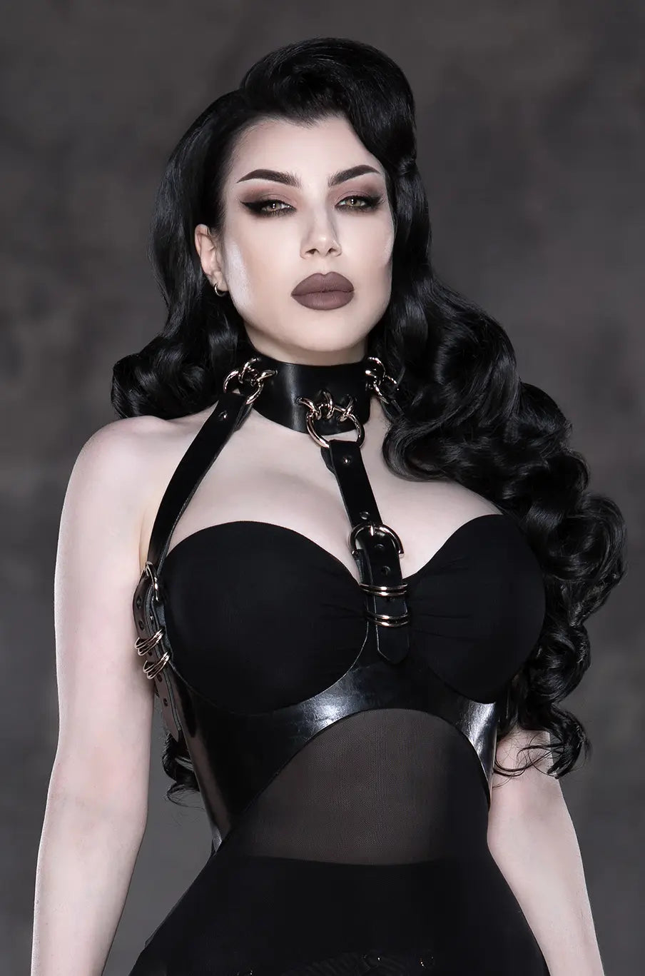 Leather Harness "Threnody" - The Loussine