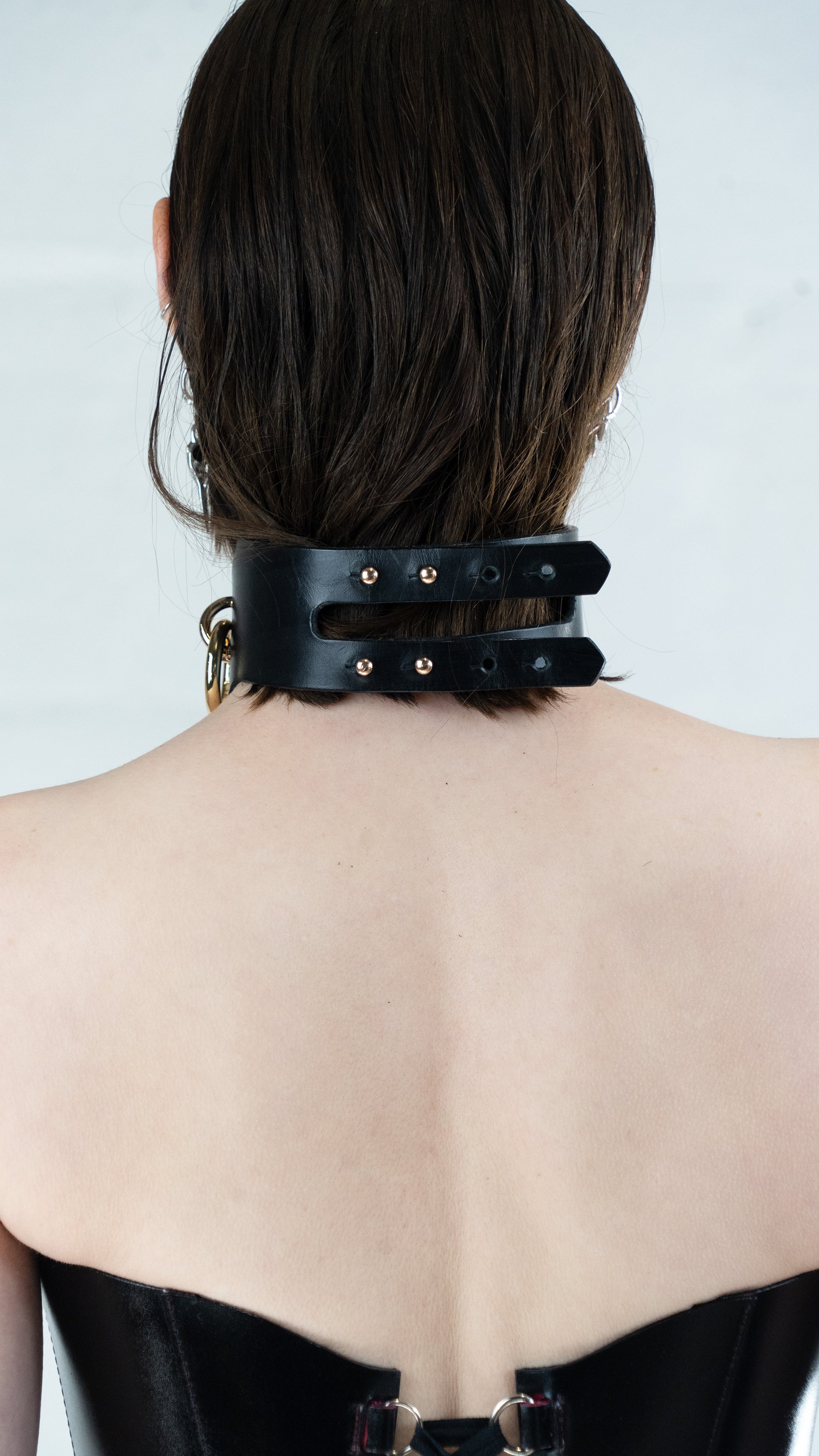 Leather Choker Threnody - The Loussine